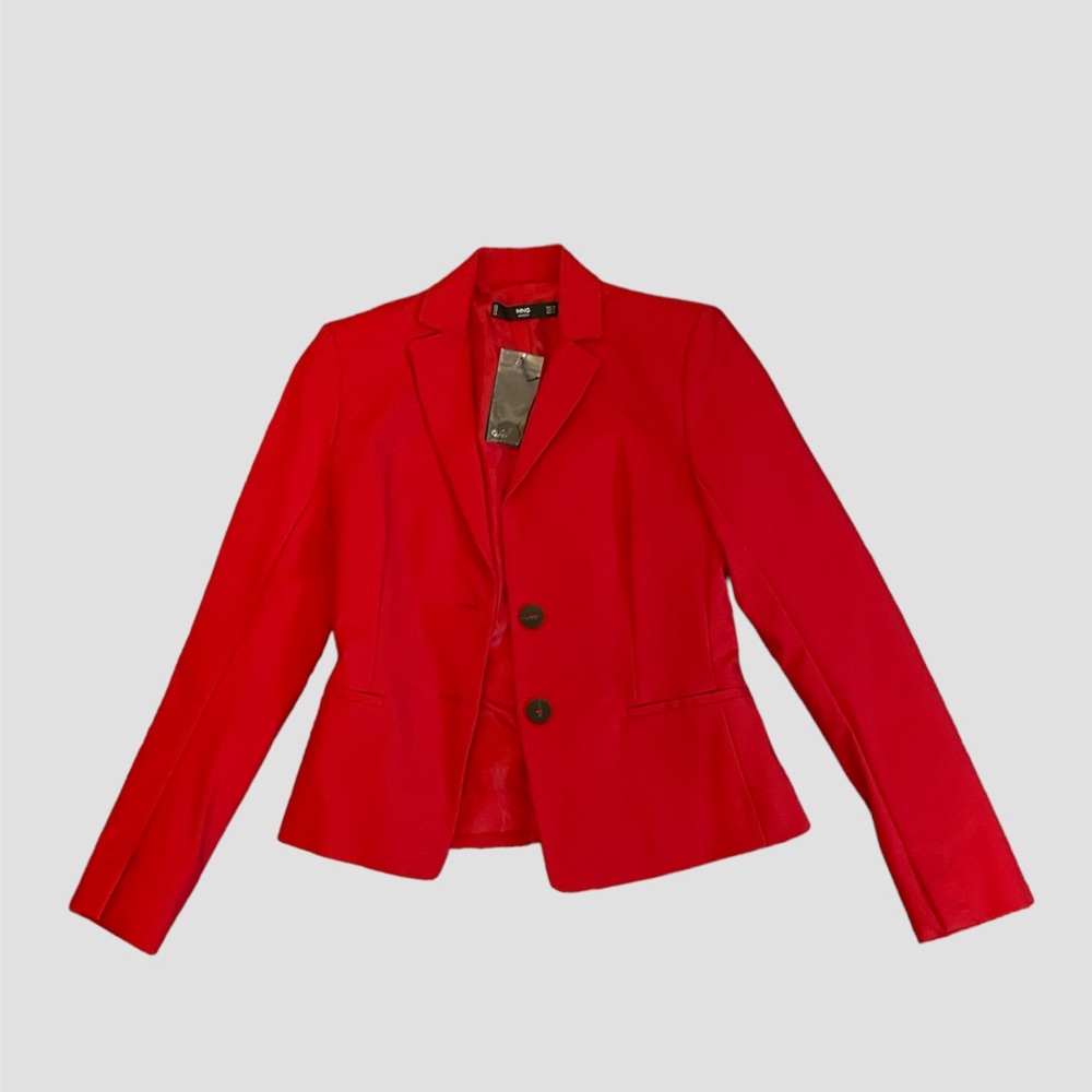 Mango Red Blazer Size 4